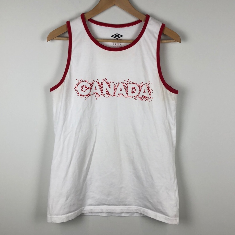 Umbro Canada White Tank Top Size Extra Large